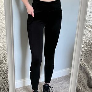Dip Black Pocket Leggings
